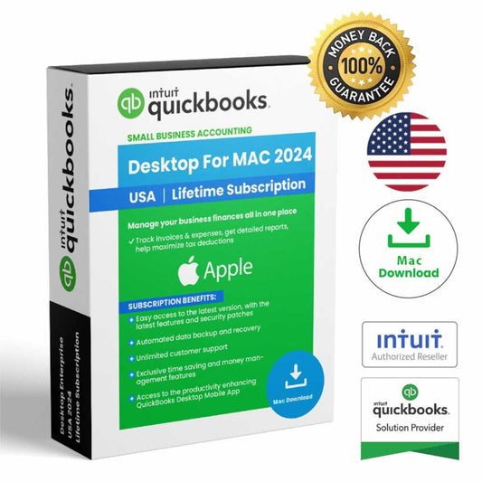 Intuit QuickBooks Mac Desktop 2024 Lifetime Software